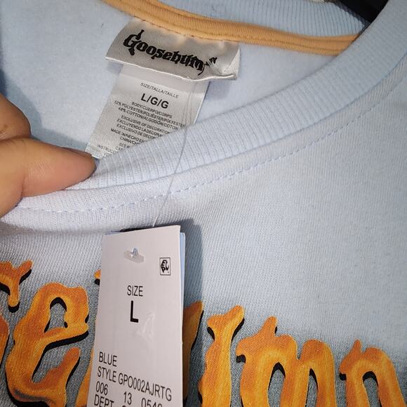 Goosebump Jack-O-Lantern sweatshirt women's Large - Picture 2 of 6